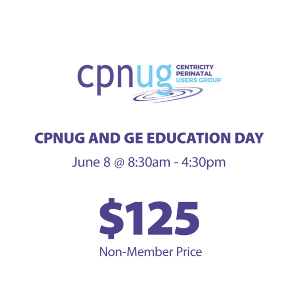 CPNUG & GE Education Day Member Price